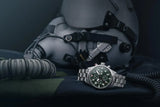 DELMA Commander Chronograph 45mm Green Dial Men's Watch 41702.580.6149