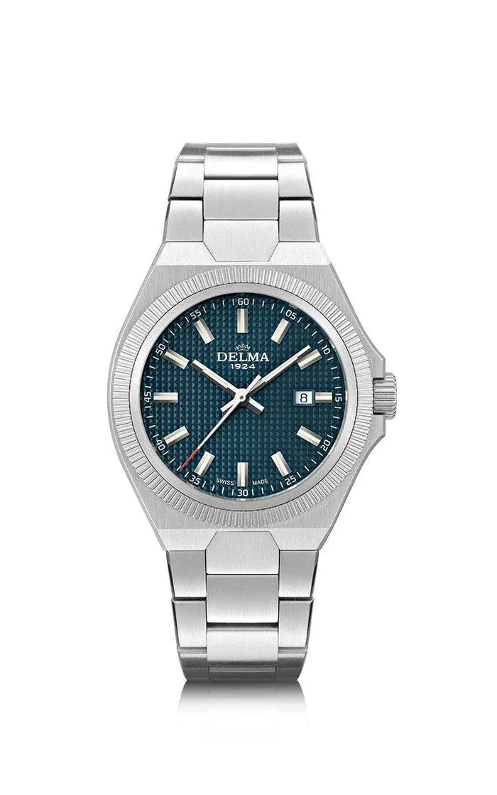 DELMA Midland 34mm Royal Blue Dial Men's Watch 41701.627.1.041
