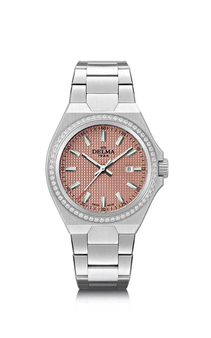 DELMA Midland 34mm Salmon Dial Men's Watch 41711.627.1.181