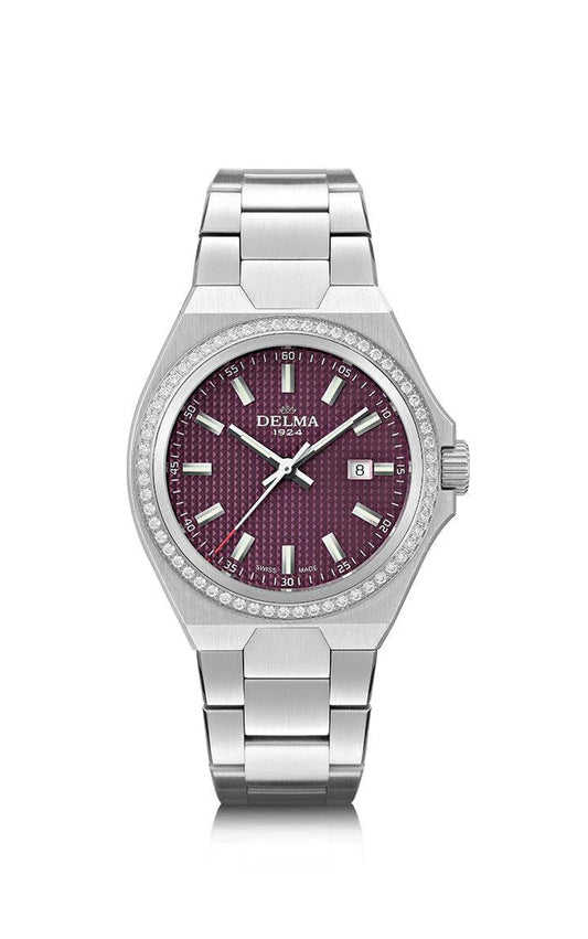 DELMA Midland 34mm Purple Dial Men's Watch 41711.627.1.211