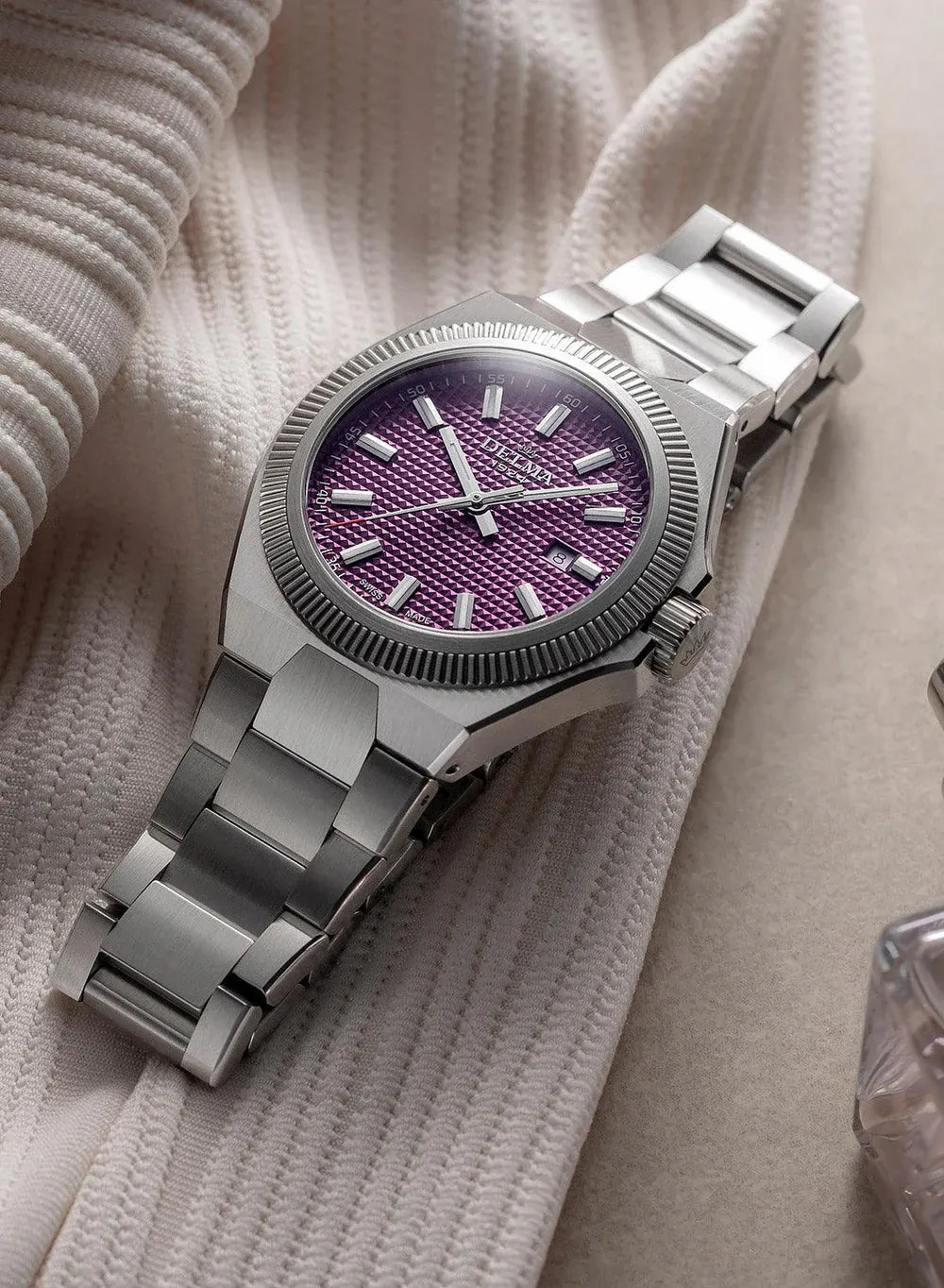 DELMA Midland 34mm Purple Dial Men's Watch 41711.627.1.211