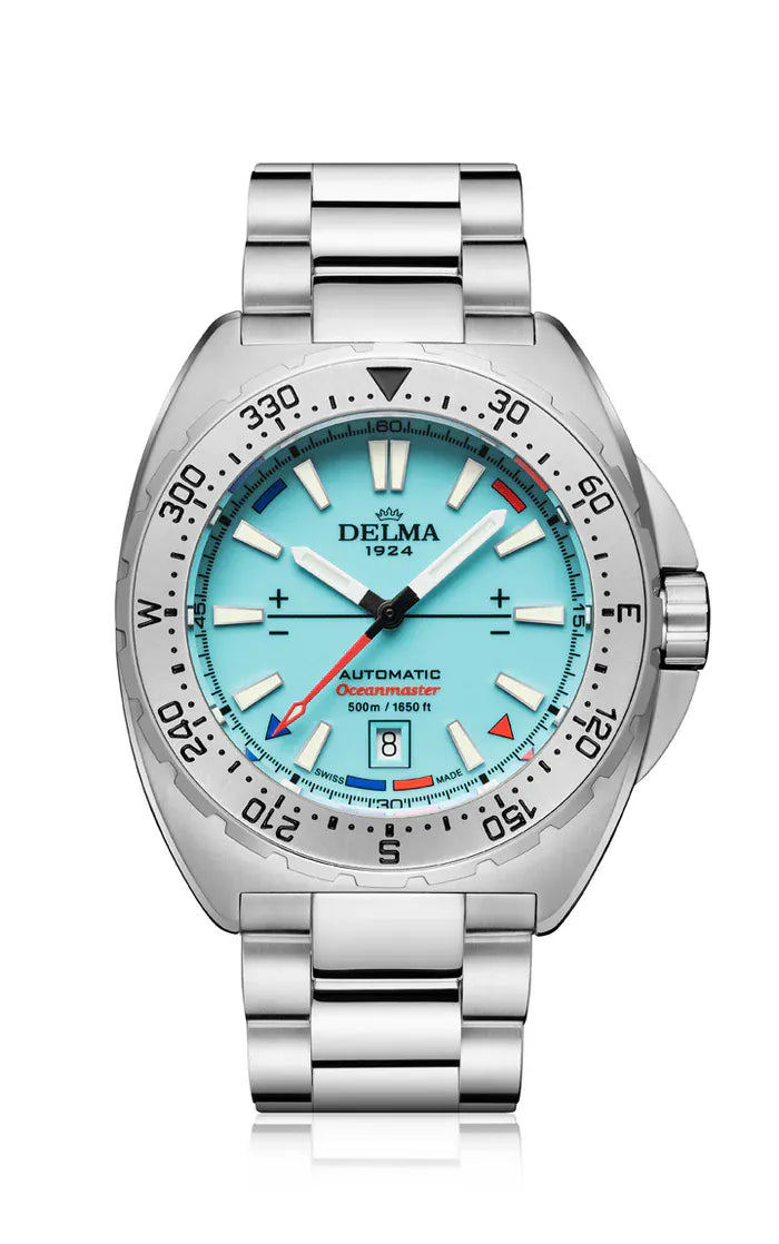 DELMA Oceanmaster Lume 44mm Dark Blue Dial Men's Watch 41701.670.6.199