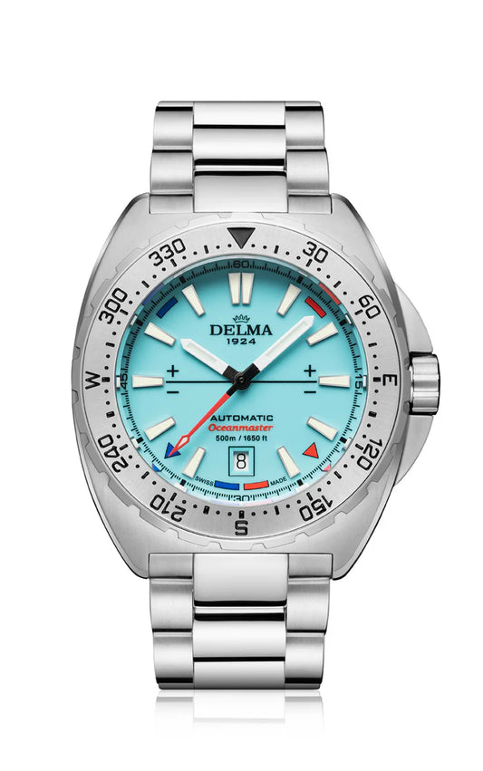 DELMA Oceanmaster Lume 44mm Dark Blue Dial Men's Watch 41701.670.6.199