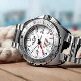 DELMA Oceanmaster Oliver Heer Ocean Racing 44mm White Dial Men's Watch 41701.670.6.818