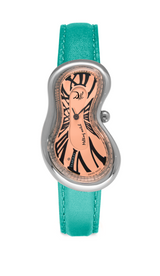 EXAEQUO Dali Classic Melting Watch 28mm Salmon Dial Men's Watch DEX0001.0013