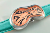 EXAEQUO Dali Classic Melting Watch 28mm Salmon Dial Men's Watch DEX0001.0013