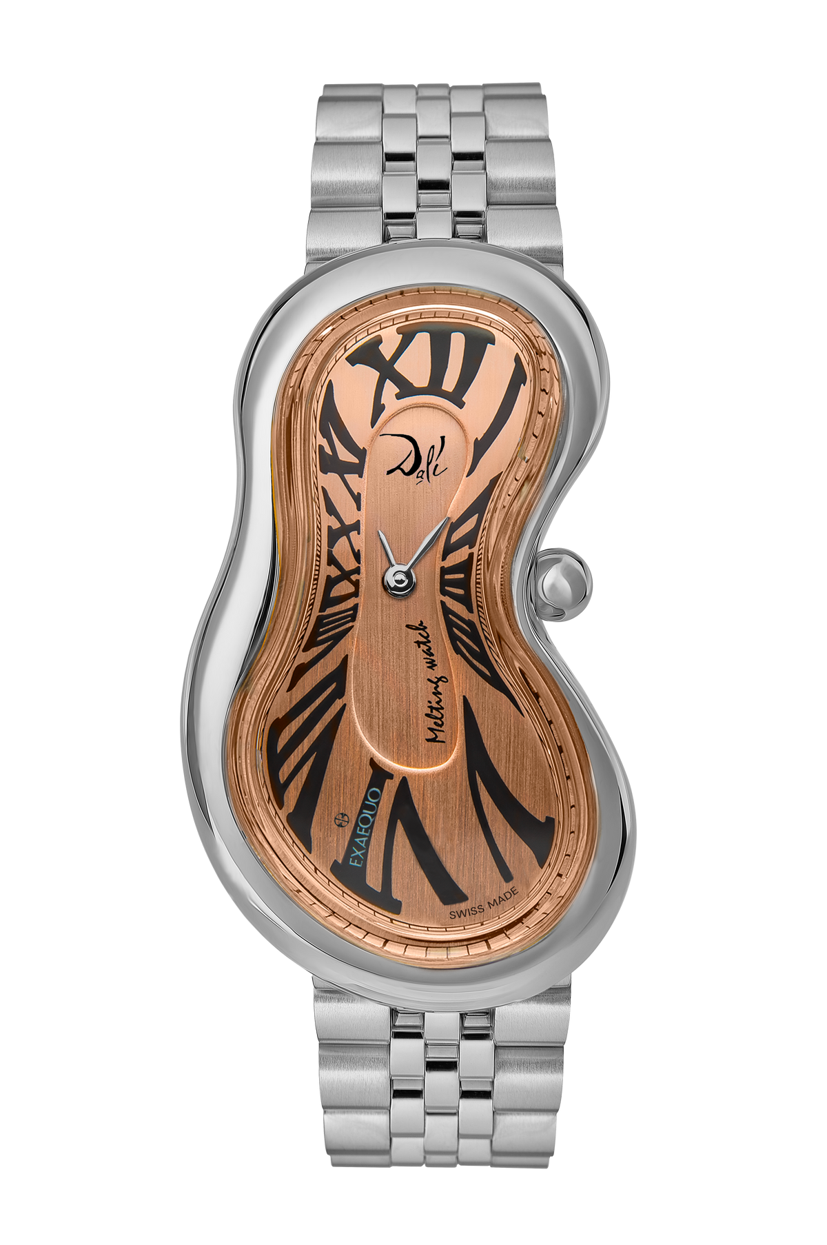 EXAEQUO Dali Classic Melting Watch Bracelet 28mm PVD Rose Gold Dial Men's Watch DEX0001.0110B