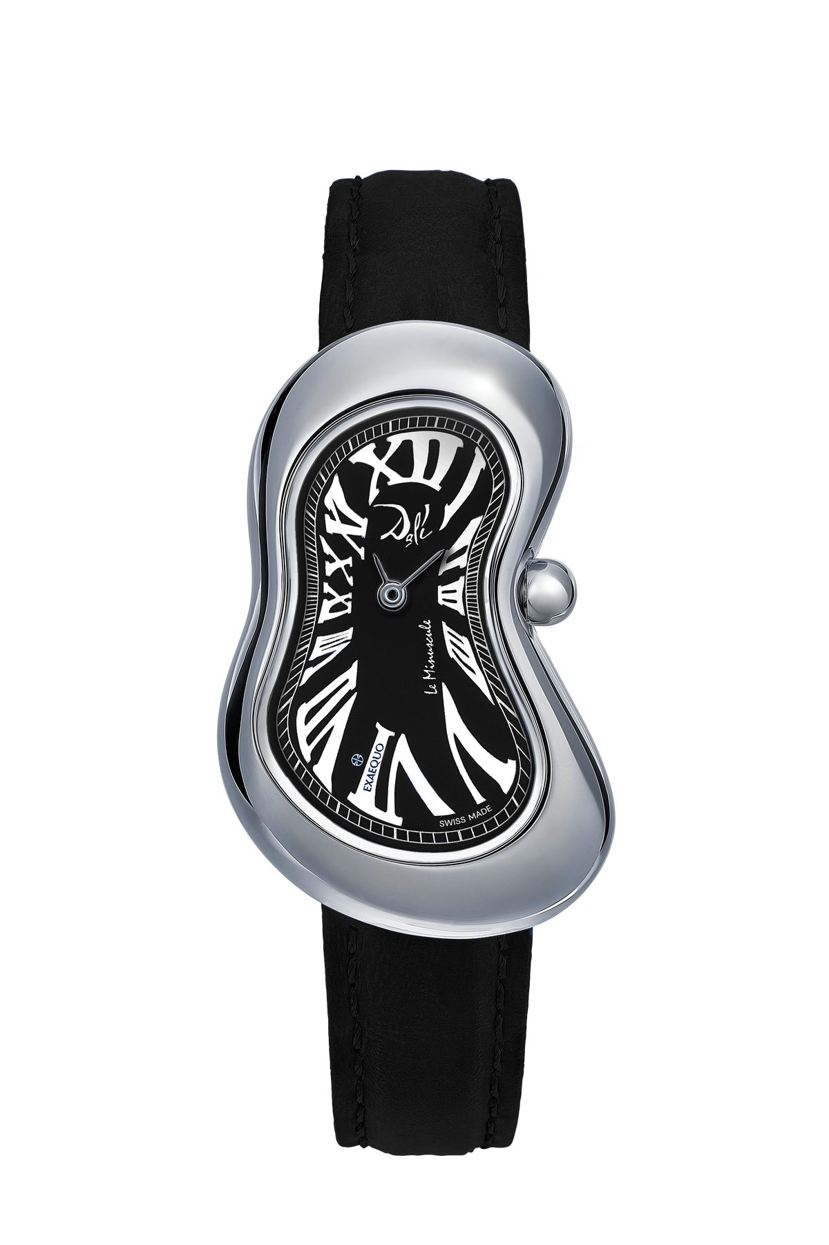 EXAEQUO Dali Minuscule Melting Watch 26mm Black Dial Men's Watch DEX0021.0001