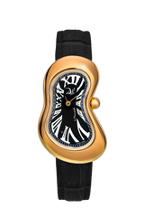 EXAEQUO Dali Minuscule Melting Watch 26mm Black Dial Men's Watch DEX0022.0001