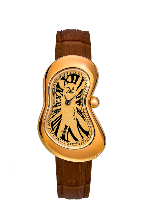 EXAEQUO Dali Minuscule Melting Watch 26mm Yellow Gold Dial Men's Watch DEX0022.0003