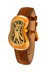EXAEQUO Dali Minuscule Melting Watch 26mm Yellow Gold Dial Men's Watch DEX0022.0003