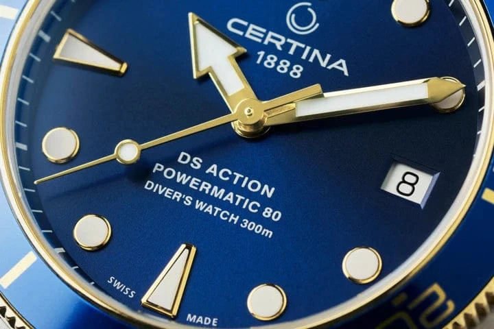 Certina DS Action Diver 38mm Powermatic 80 Sea Turtle Conservancy Special Edition Blue Dial Men's Watch C0328072204110