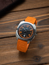 Marvin Malton Cushion 42mm Black & Orange Dial Men's Watch M119.13.63.96