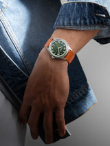 Benrus #3061 GT 39.5mm Dark Green California Dial Men's Watch 3061-SS-G-039-02
