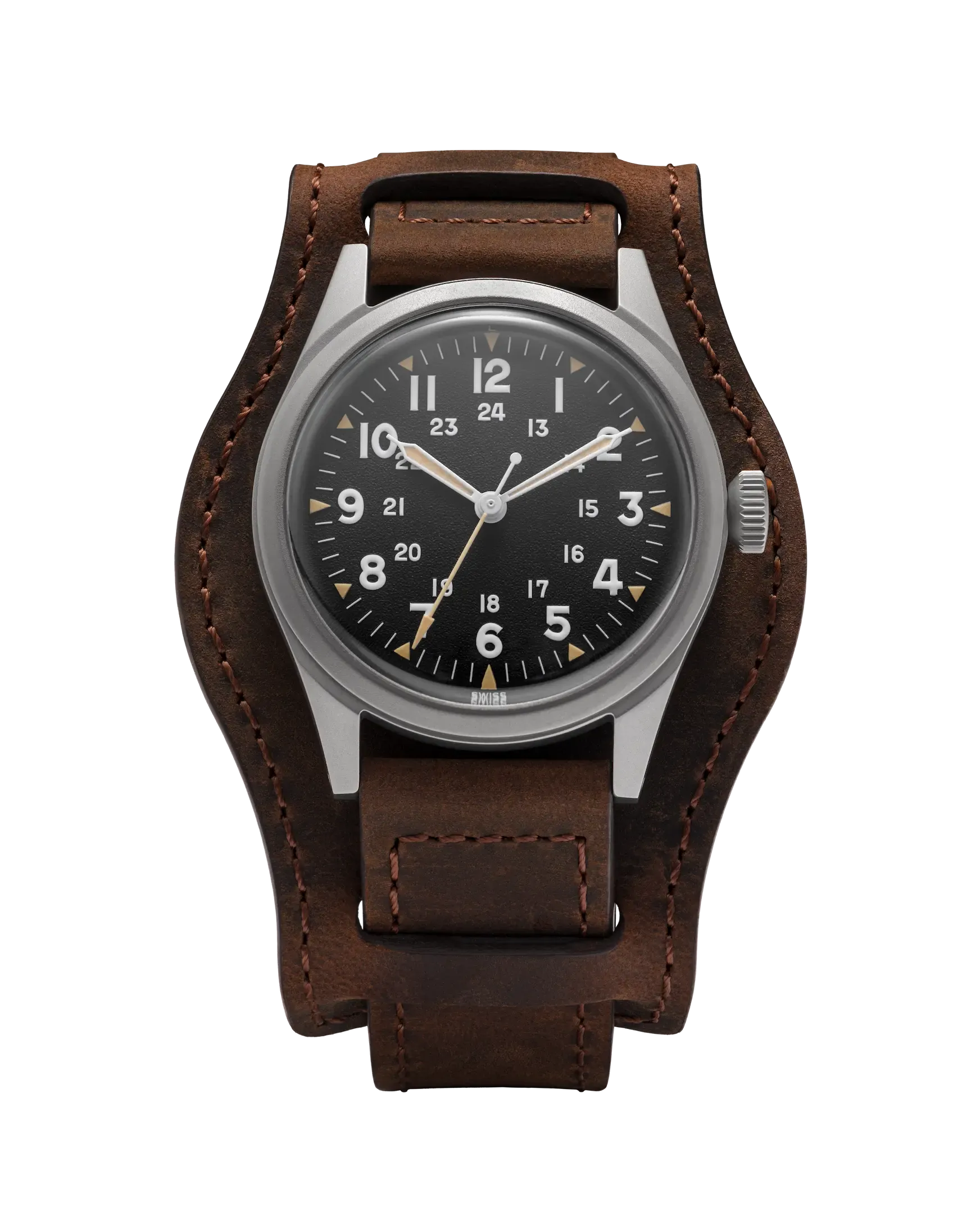 Benrus DTU-2A/P 34mm Black Dial Men's Watch DTU-SS-B-034-01
