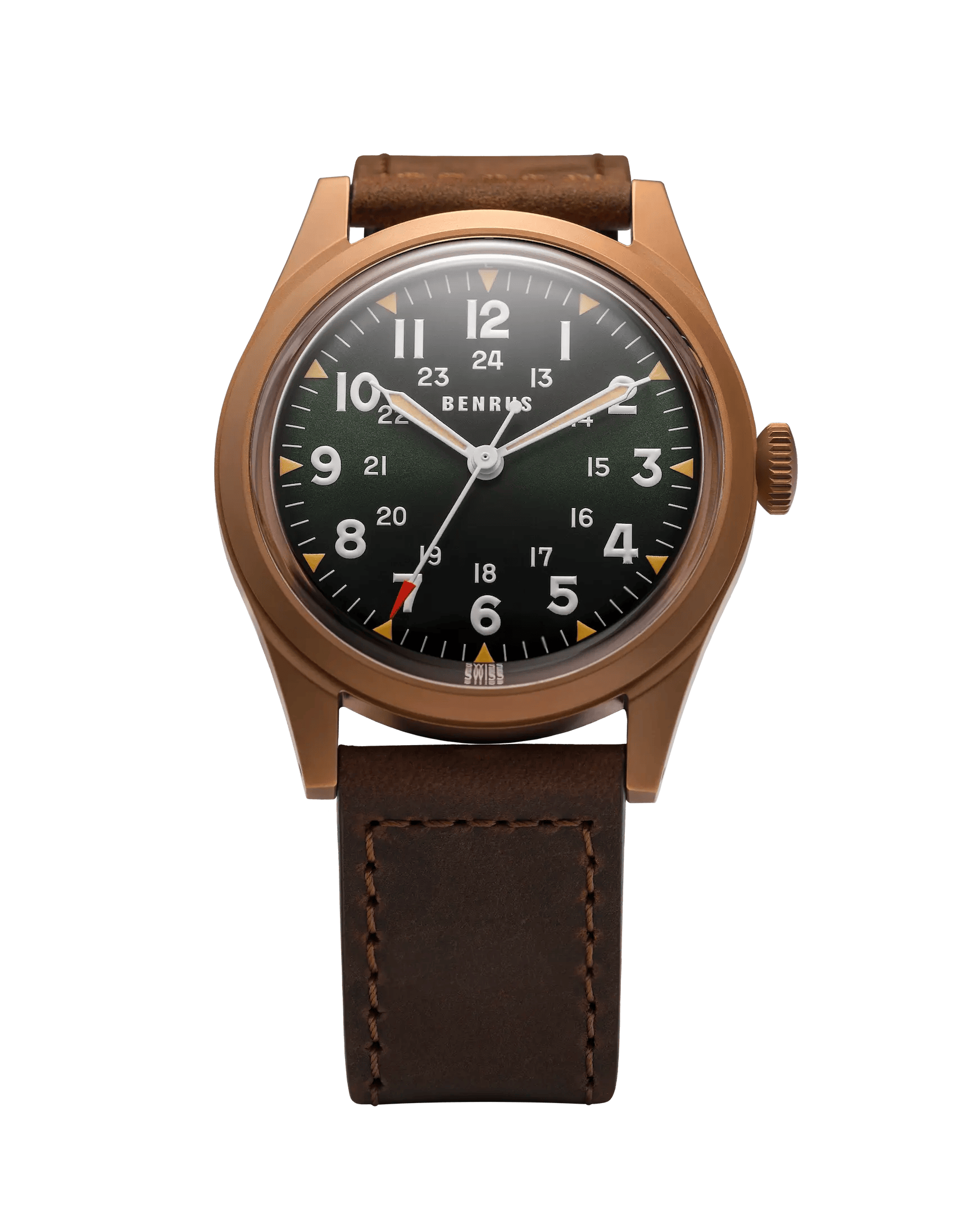 Benrus DTU UB 38mm Black Dial Men's Watch DTU-BR-G-038-03