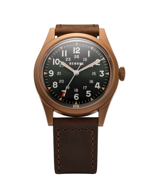 Benrus DTU UB 38mm Black Dial Men's Watch DTU-BR-G-038-03