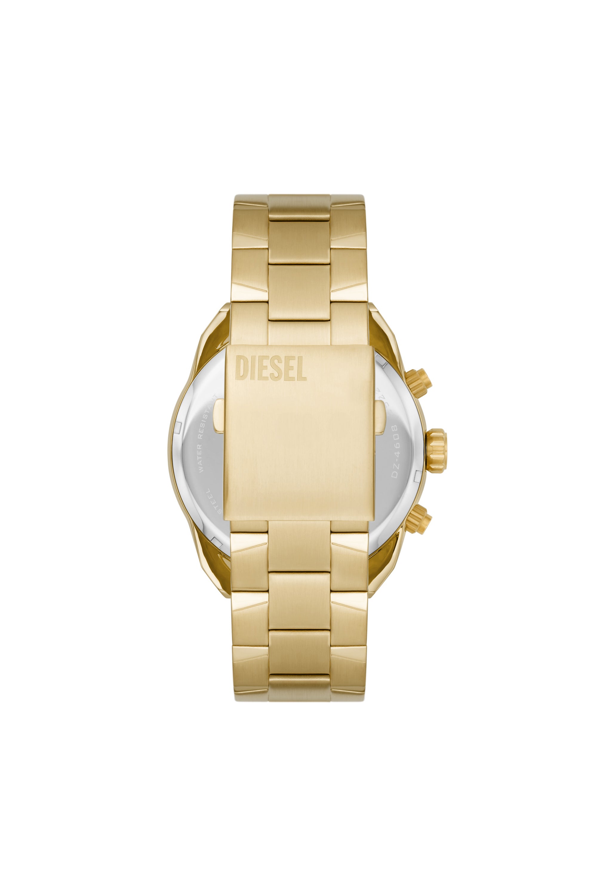 Diesel Spiked 49mm Gold Dial Men's Watch DZ4608
