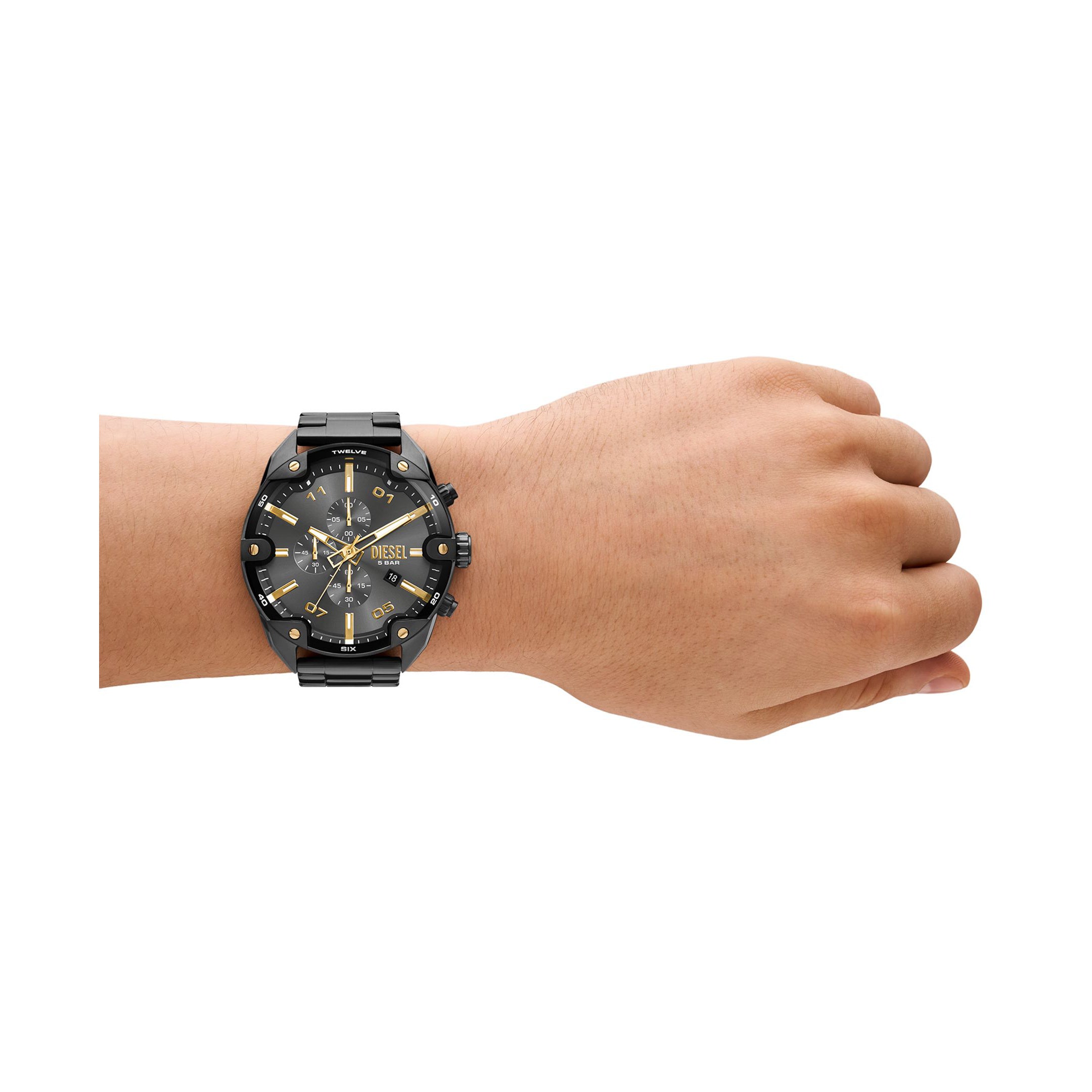 Diesel Spiked 49mm Gray Dial Men's Watch DZ4669