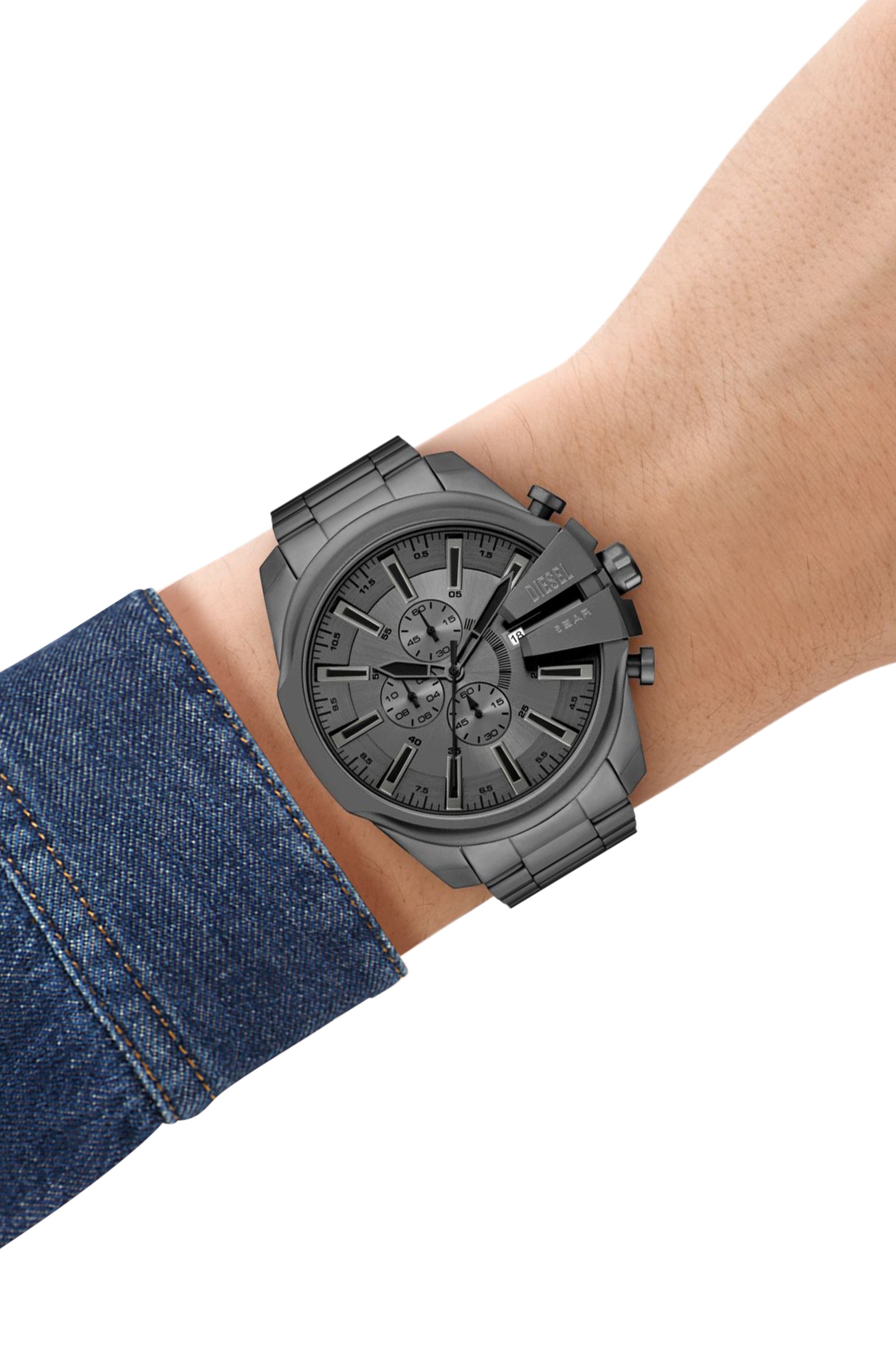 Diesel Mega Chief Slim 48mm Gray Dial Men's Watch DZ4676