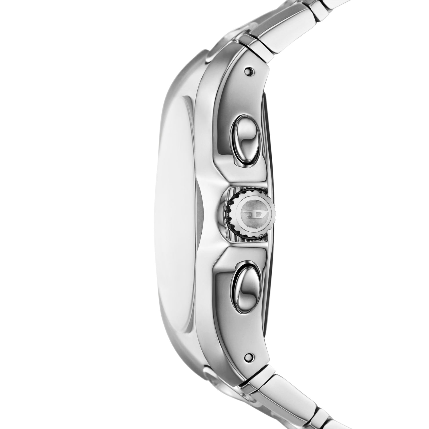 Diesel D-Curve 44mm Silver Dial Men's Watch DZ4694