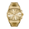 Diesel D-Curve 49mm Gold Dial Men's Watch DZ4695