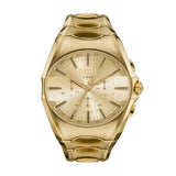 Diesel D-Curve 49mm Gold Dial Men's Watch DZ4695
