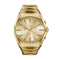 Diesel D-Curve 49mm Gold Dial Men's Watch DZ4695