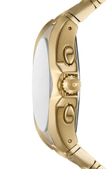 Diesel D-Curve 44mm Gold Dial Men's Watch DZ4695
