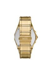 Diesel D-Curve 44mm Gold Dial Men's Watch DZ4695