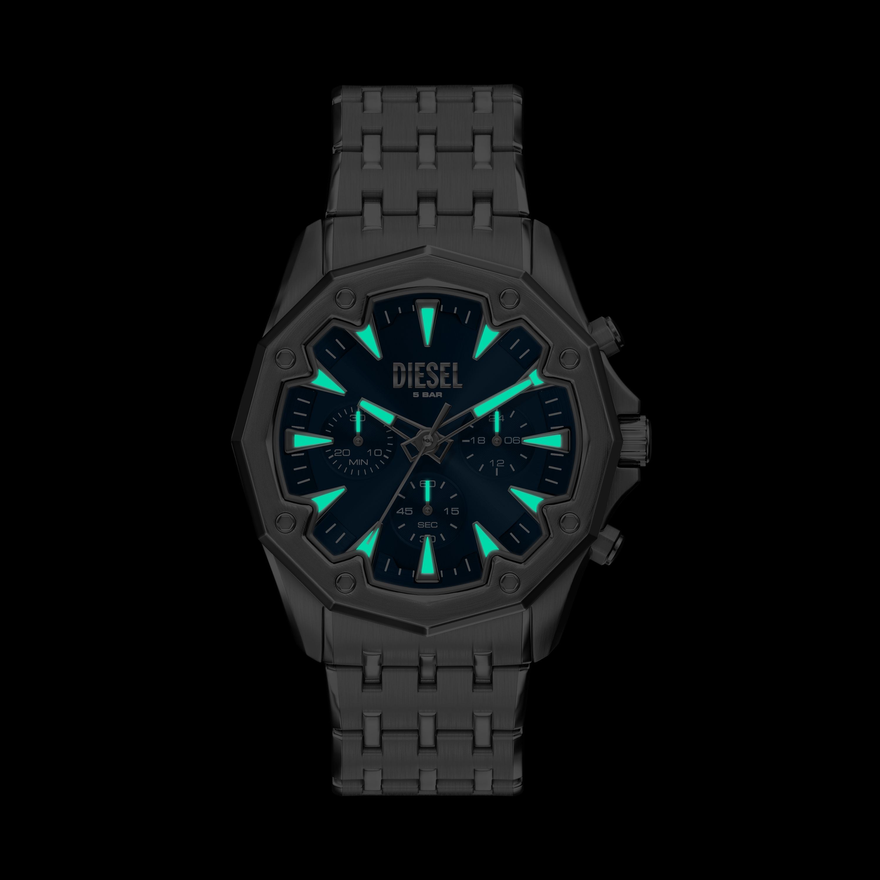 Diesel Stinger 46mm Blue Dial Men's Watch DZ4706