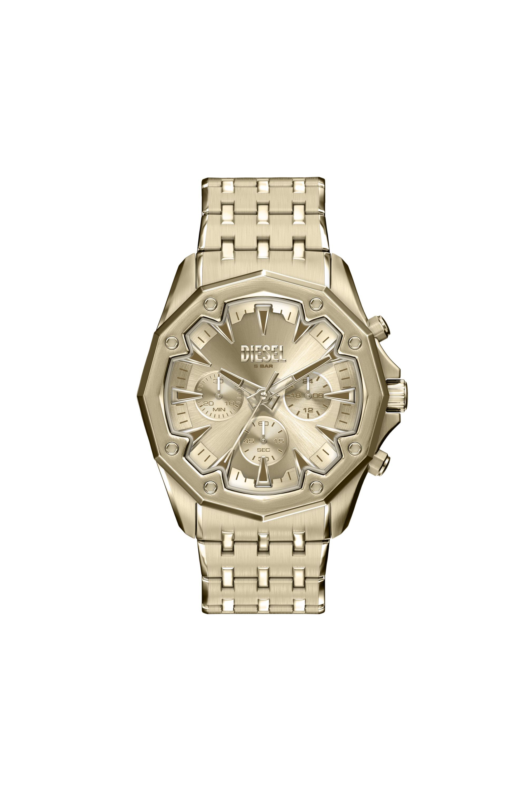 Diesel Stinger 46mm Gold Dial Men's Watch DZ4707