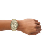 Diesel Stinger 46mm Gold Dial Men's Watch DZ4707
