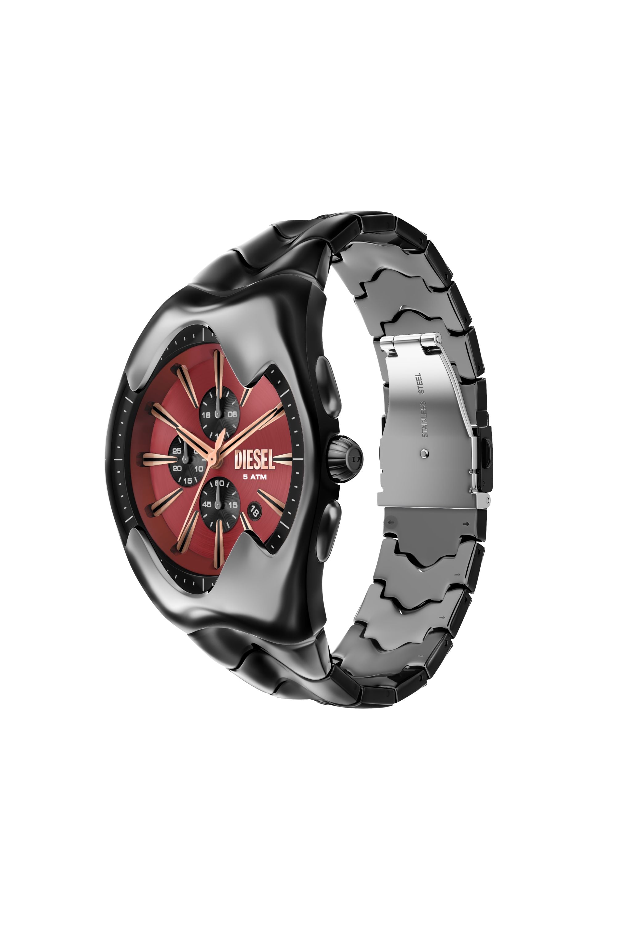 Diesel Mercurial 45mm Burgundy Dial Men's Watch DZ4713