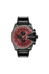 Diesel Mega Chief Slim 48mm Burgundy Dial Men's Watch DZ4714