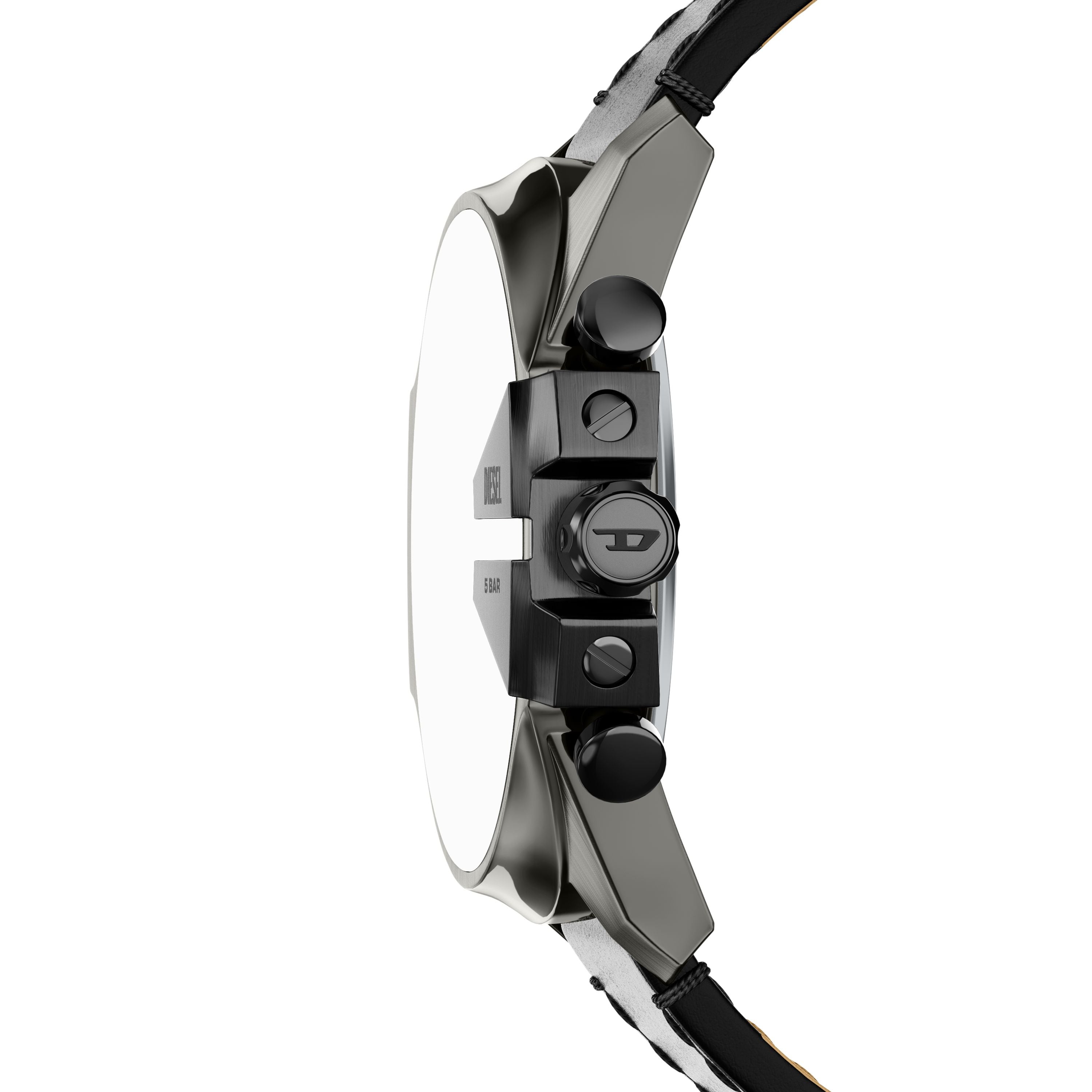 Diesel Mega Chief Slim 48mm Burgundy Dial Men's Watch DZ4714