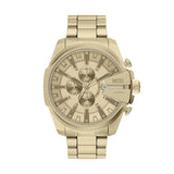 Diesel Mega Chief Slim 48mm Gold Dial Men's Watch DZ4716