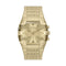 Diesel Spiked Cushion 45mm Gold Dial Men's Watch DZ4718