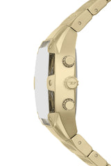Diesel Spiked Cushion 45mm Gold Dial Men's Watch DZ4718