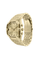 Diesel Spiked Cushion 45mm Gold Dial Men's Watch DZ4718