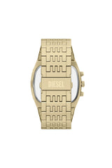 Diesel Spiked Cushion 45mm Gold Dial Men's Watch DZ4718