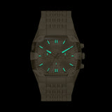 Diesel Spiked Cushion 45mm Gold Dial Men's Watch DZ4718