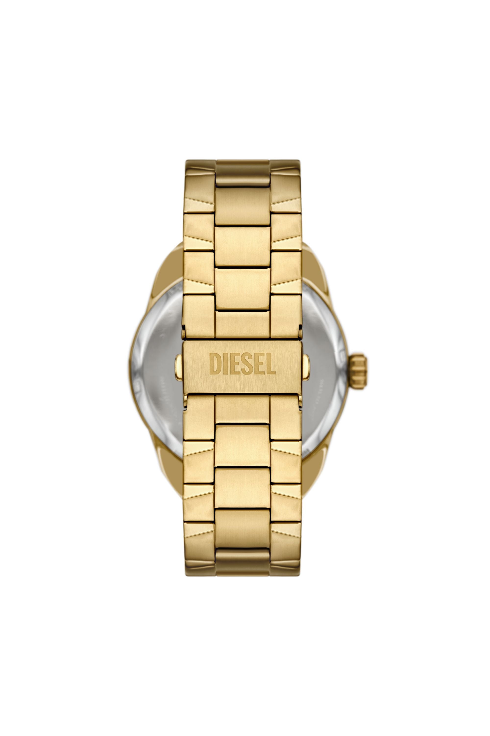 Diesel Spiked 49mm Gold Dial Men's Watch DZ4720