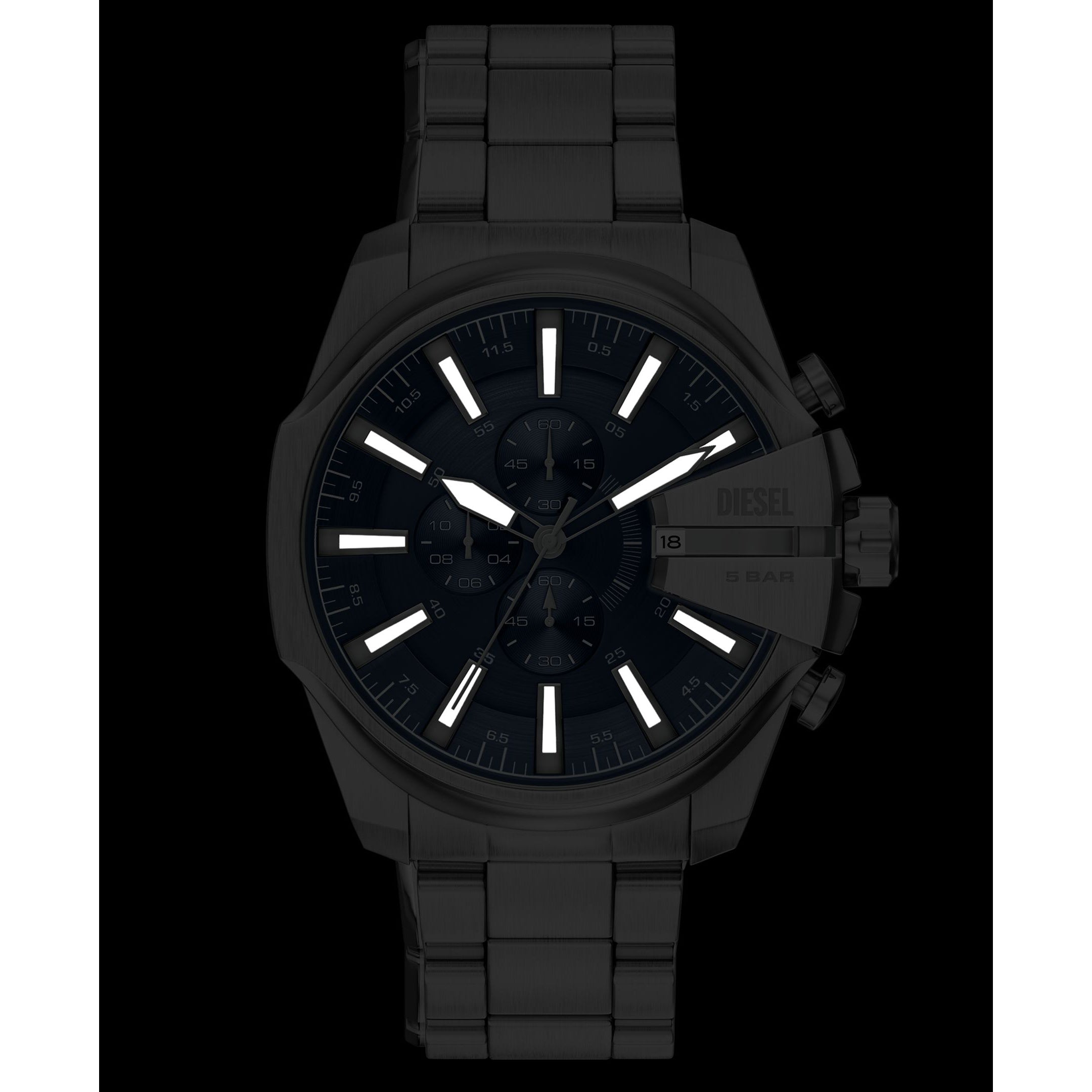 Diesel Mega Chief Slim 48mm Blue Dial Men's Watch DZ4721