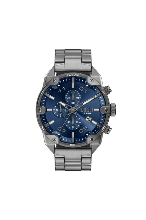Diesel Spiked 49mm Navy Blue Dial Men's Watch DZ4724