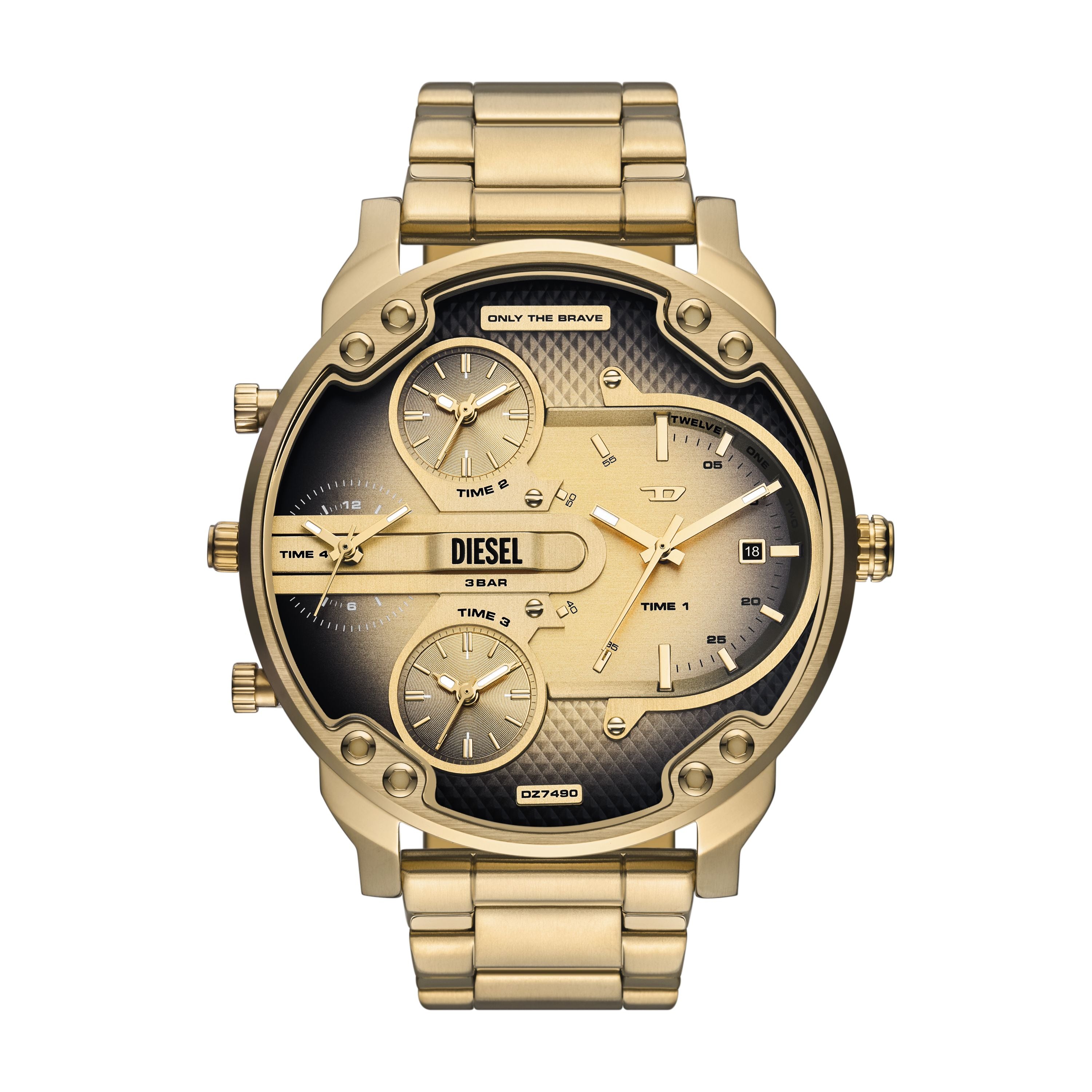 Diesel Mr. Daddy Slim 54mm Black Dial Men's Watch DZ7490