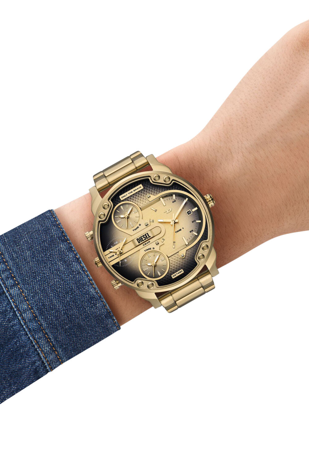 Diesel Mr. Daddy Slim 54mm Black Dial Men's Watch DZ7490