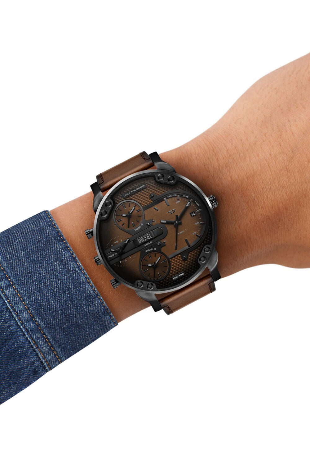 Diesel Mr. Daddy Slim 54mm Brown Dial Men's Watch DZ7492