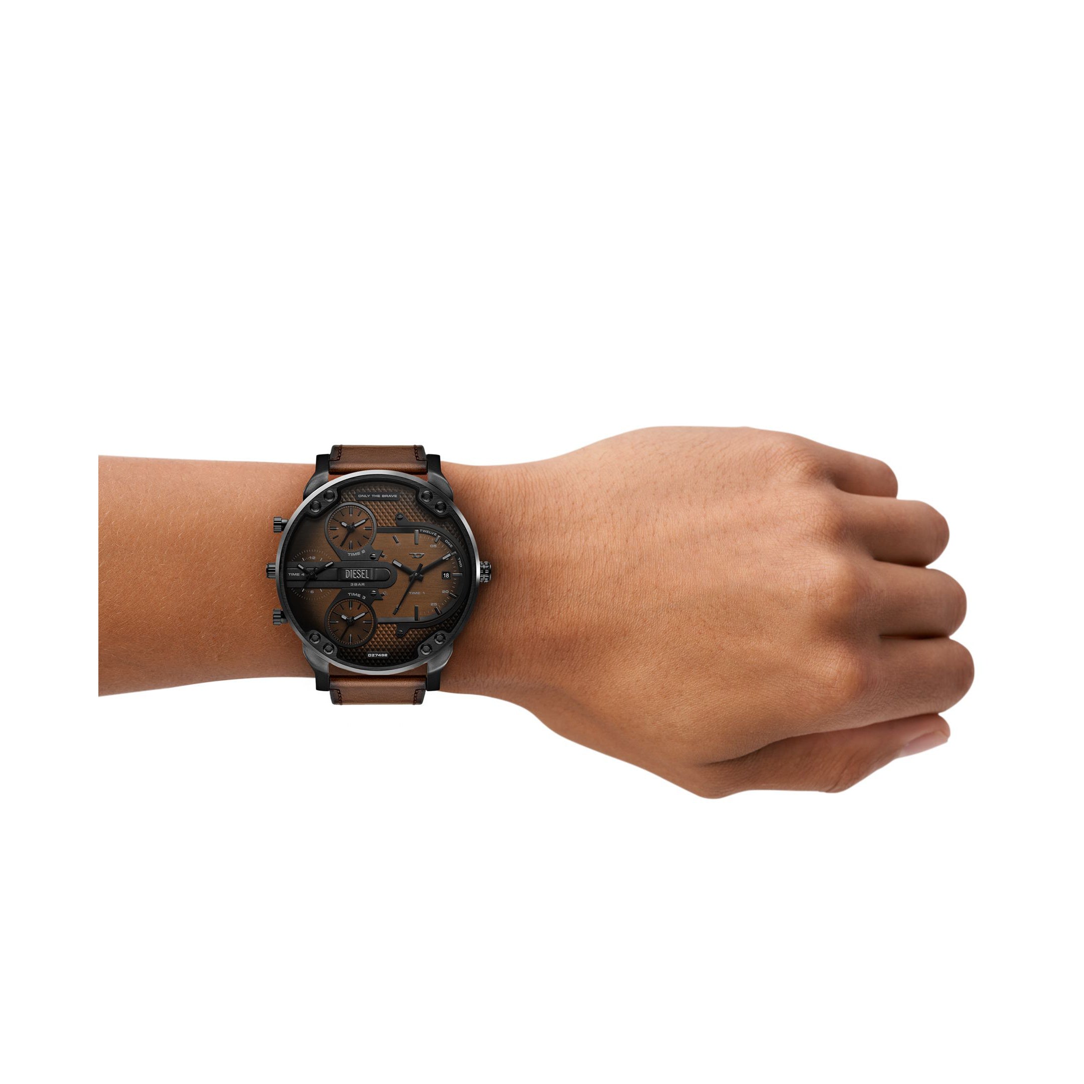 Diesel Mr. Daddy Slim 54mm Brown Dial Men's Watch DZ7492