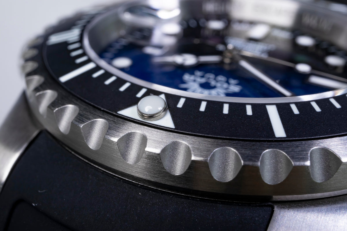 SOLAR AQUA Deep Bay Steel 45mm Blue-Black Dial Men's Watch SA0030.0022